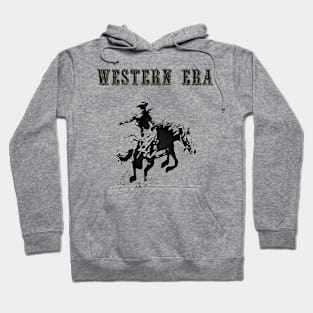 Western Era -  Cowboy on Horseback 6 Hoodie